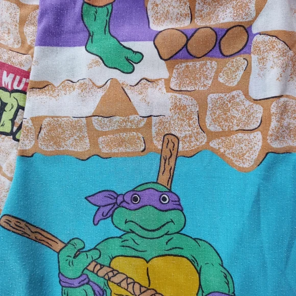 Custom Reworked Vintage 1988 Teenage Mutant Ninja Turtles Bennygonia Shorts - Picture 4 of 7